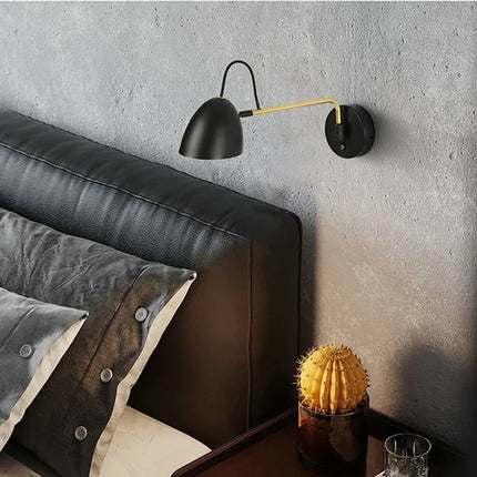 Applique murale LED à bras oscillant avec variateur tactile pour chevet et salon — LZ4P7XQ