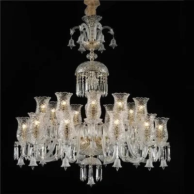 Lustre en cristal européen pour décoration moderne et élégante — LZ4X9Q