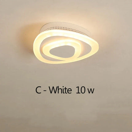 Plafonnier LED décoratif forme ronde et carrée pour maison — LZ4XJ9