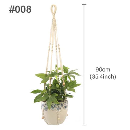 suspension en macramé pour pots de fleurs décoratifs