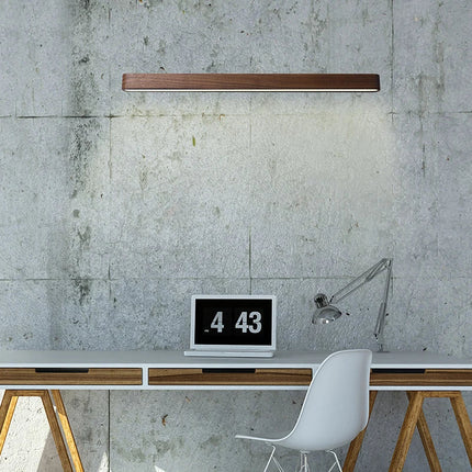 Applique murale LED en bois massif au design japonais moderne — LZ4T9XQ