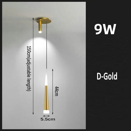 Suspension LED moderne avec câble long design épuré — LZ4X9T