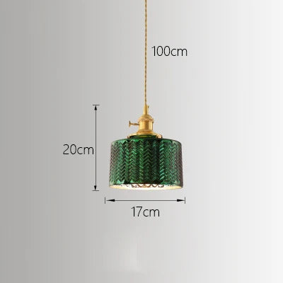 Lustre suspension en verre minimaliste au design japonais créatif — LZ4X9M
