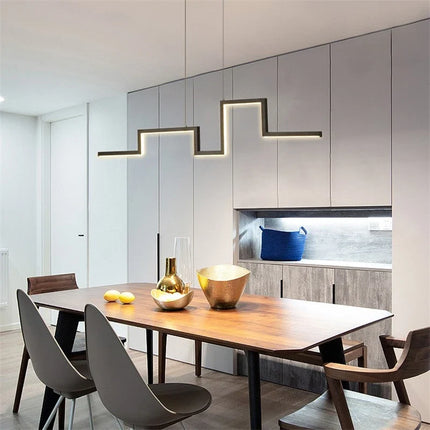 Lustre suspension LED géométrique style nordique pour restaurant — LZ4X9M