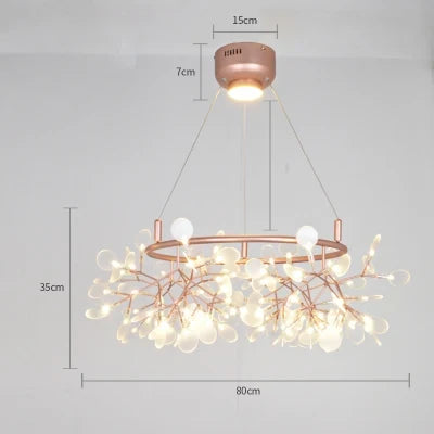 Suspension LED art déco en acier inoxydable et acrylique — LZ4XJ9