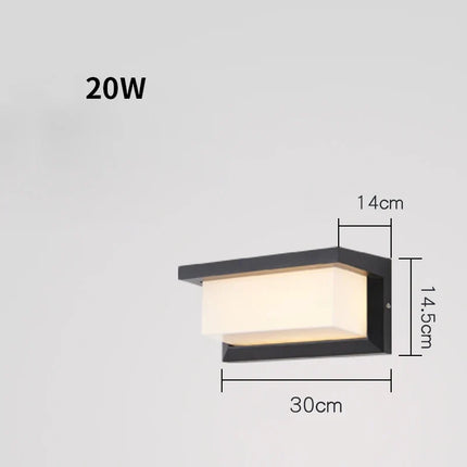 Applique murale LED ronde étanche IP54 pour extérieur et jardin — LZ4T9Q2