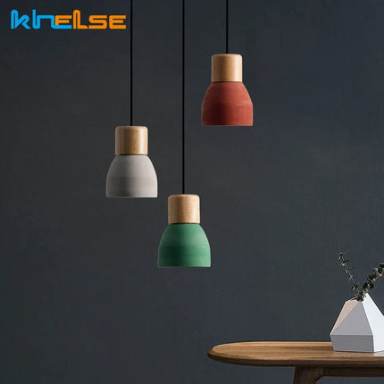 Suspension LED en béton pour intérieur style vintage et loft — LZ4X9T