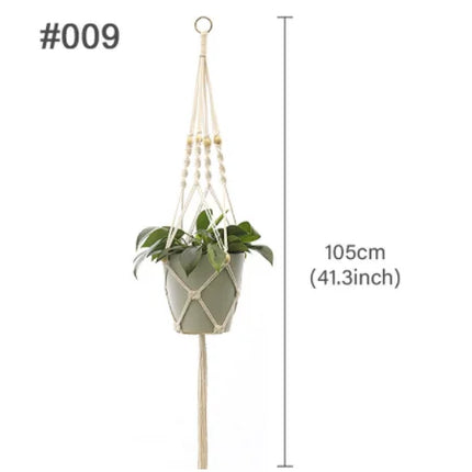 suspension en macramé pour pots de fleurs décoratifs