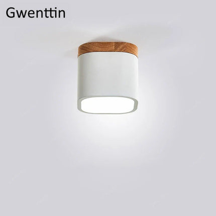 Plafonnier design nordique en bois et fer pour intérieur décoratif — LZ4T9X