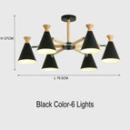 6 lumières noires