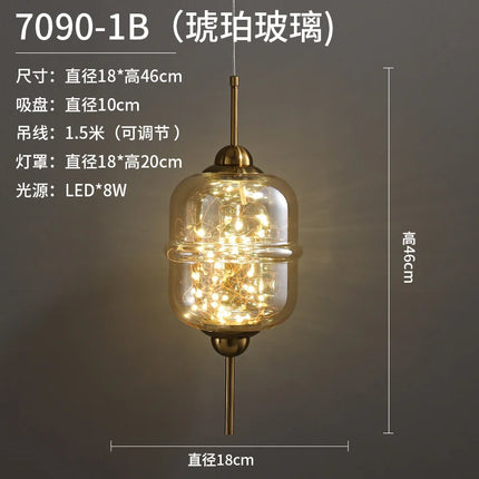 Suspension moderne en verre créatif pour bar et boutique — LZ4X9P