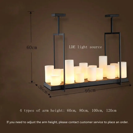 Lustre LED nordique en verre pour salle à manger et cuisine — LZ4X9Q2