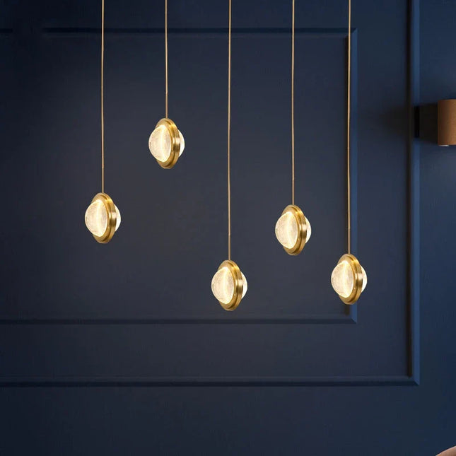 Suspension en cristal design moderne pour éclairage intérieur de luxe — LZ7XQ2
