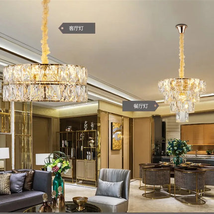 Lustre en cristal au design nordique pour intérieur élégant — LZ4X9P2Q