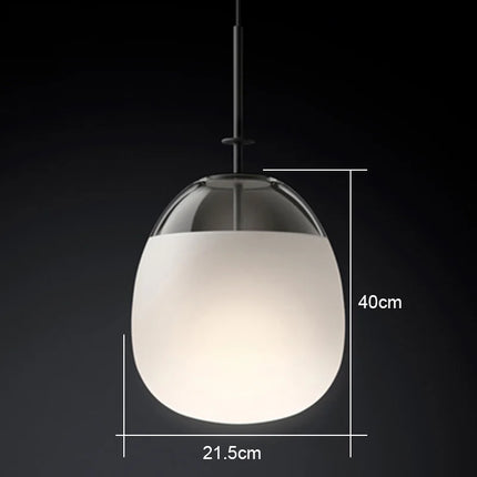 Suspension LED Postmoderne en verre forme soucoupe volante pour salon et salle à manger — LZ4X9T2