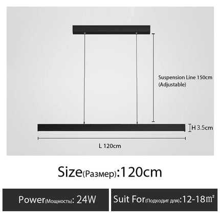 Lustre suspension moderne minimaliste pour ambiance chaleureuse — LZ4X9T
