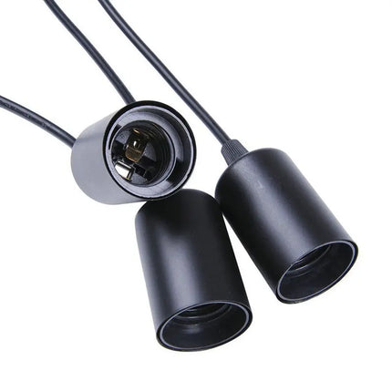 Suspension LED araignée bicolore noir, blanc et argent — LZ7XQ2