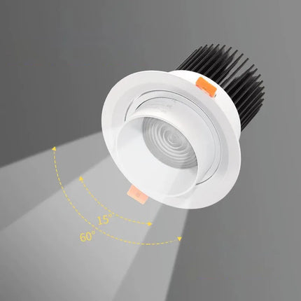Spot encastrable dimmable avec zoom intégré pour éclairage intérieur — LZ4Q9T1