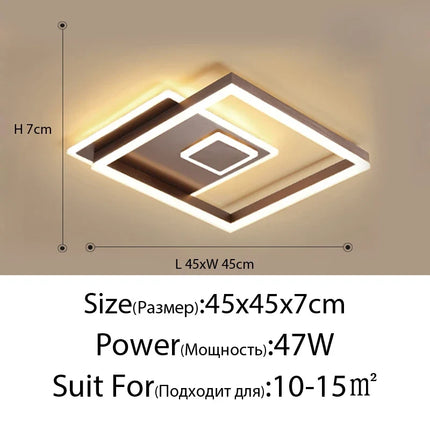 Plafonnier LED ultra fin pour décoration intérieure élégante — LZ7XQ2