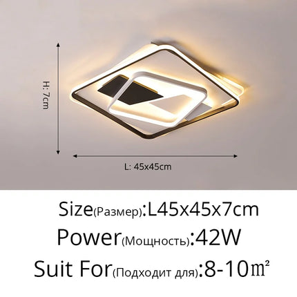 Plafonnier LED luxe au design géométrique Art déco pour intérieur — LZ4X9M
