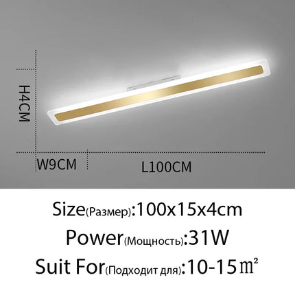 Plafonnier LED moderne en acrylique pour éclairage intérieur — LZ4P9XJ