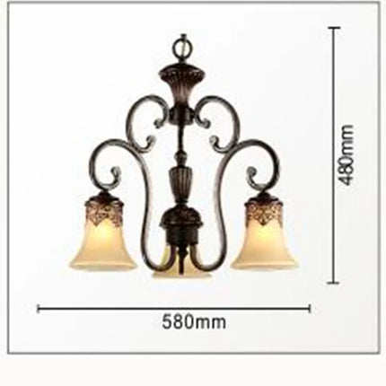 Lustre 6 bras style européen pour décoration élégante — LZ4X9P2Q