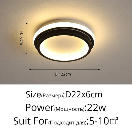 plafonnier led moderne pour intérieur nordique luminaire