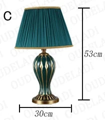 Lampe de bureau américaine antique en céramique peinte à la main — LZ4QJ7M