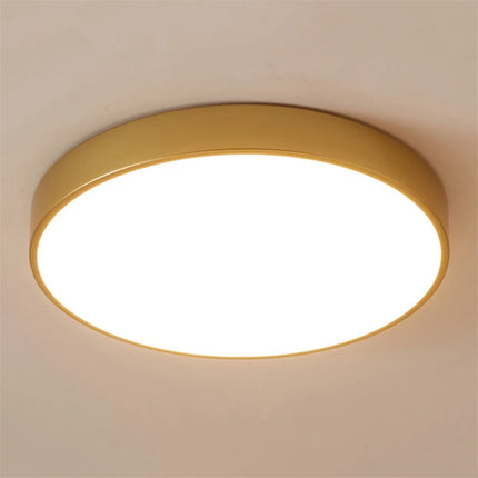 Plafonnier LED rond ultra-mince 5 cm avec télécommande pour chambre — LZ4P9X