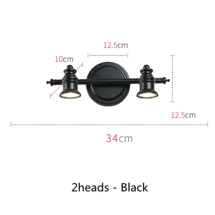 Applique murale LED américaine pour miroir de salle de bains avec ampoules offertes — LZ4X9J