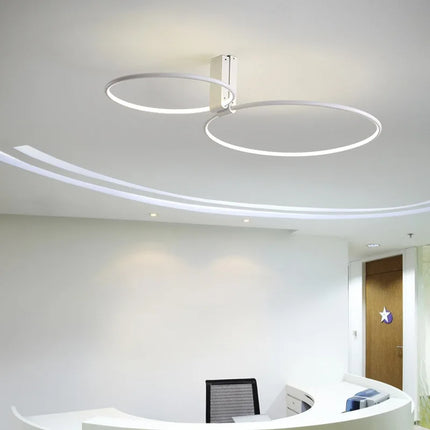 Plafonnier LED rond design scandinave en métal et aluminium — LZ4P9XJ