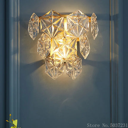 Applique murale décorative en cristal style post-moderne — LZ4G7XQ