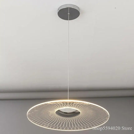 Lustre circulaire LED moderne en acrylique pour intérieur — LZ4D9X