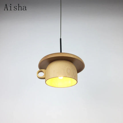 Suspension en bois au design nordique pour café et restaurant — LZ4P9X