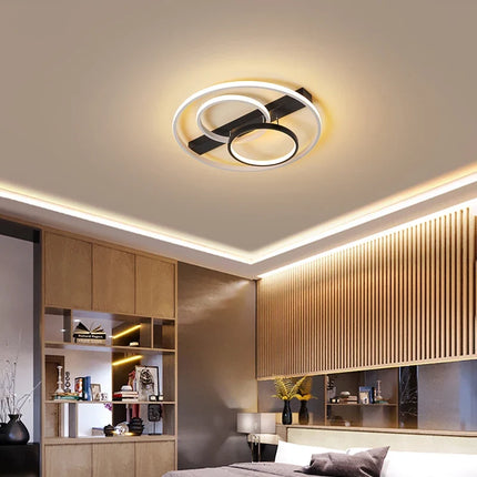 Plafonnier LED rond au design moderne pour intérieur élégant — LZ4X9P2