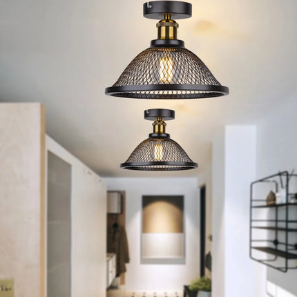 Plafonnier LED vintage style industriel rétro pour loft — LZ4X9P2