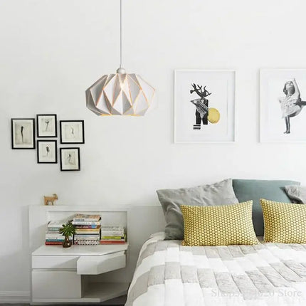 Lustre suspension design nordique en fer pour intérieur élégant — LZ4X9M