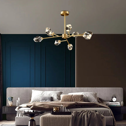 Lustre en cristal pour décoration intérieure élégante et luxueuse — LZ4X9T2