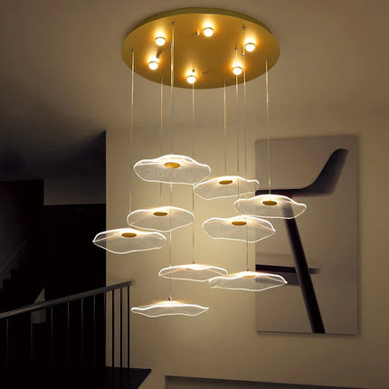Lustre suspension nordique en acrylique pour espaces élégants — LZ4X9P2