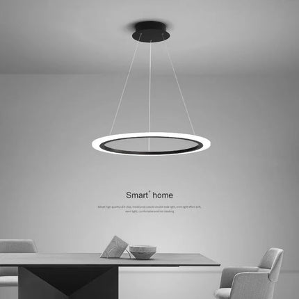 Lustre circulaire LED à anneau unique moderne — LZ4X9P