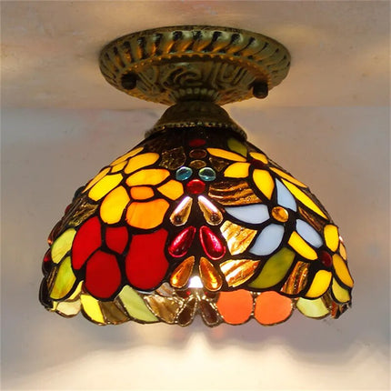Plafonnier LED moderne en verre avec ampoule 7W E27 — LZ4X9Q2