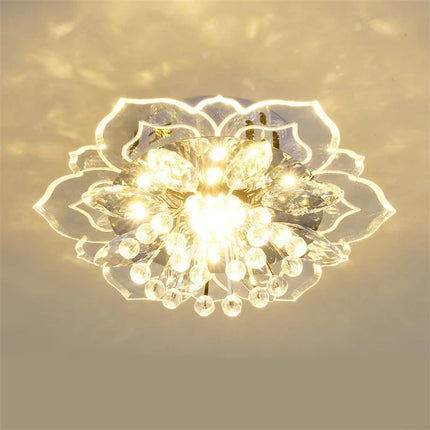 Lustre en cristal à motifs floraux pour éclairage intérieur — LZ4P9XJ