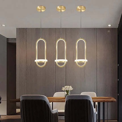 Suspension LED décorative moderne finition or pour intérieur — LZ4X9M