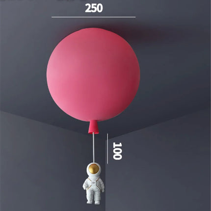 Plafonnier LED nordique avec motif astronaute et ballons pour enfants — LZ4X9QJ