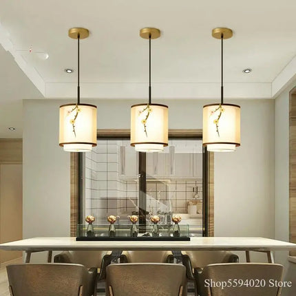 Suspension zen en cuivre pour décoration intérieure moderne — LZ4P9XJ2