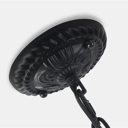 Lustre suspension industriel rétro avec cristaux pour bar et restaurant — LZ4X9T2