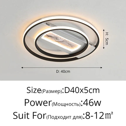 Plafonnier LED créatif au design moderne pour intérieur — LZ4X9T