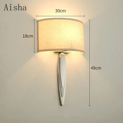 Applique murale en tissu pour éclairage décoratif au design moderne — LZ4X9J