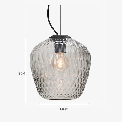 Suspension rétro nordique en verre pour intérieur — LZ4X9Q2M