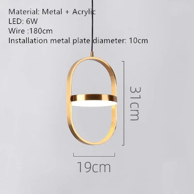 Suspension LED rotative pour café, bar et restaurant — LZ4X9P
